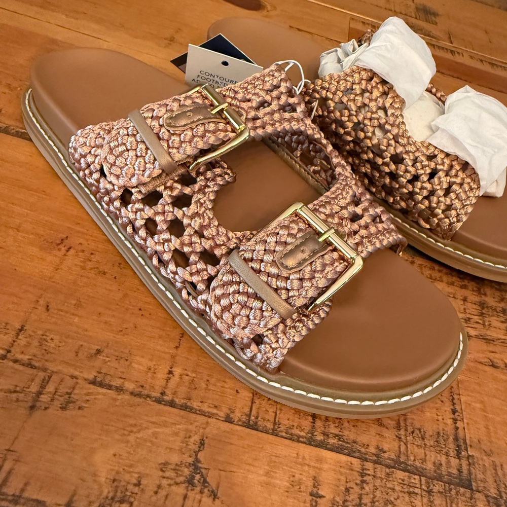Stylish Tan Woven Sandals